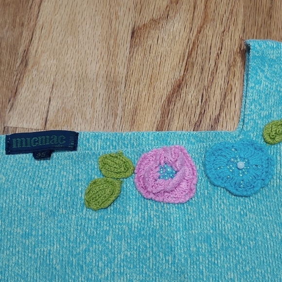 MicMac Vintage Knit Crop Sleeveless Top - Picture 2 of 5